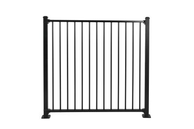 China Popular ODM Decorative Aluminium Fencing Flat Top Welded Panel for sale