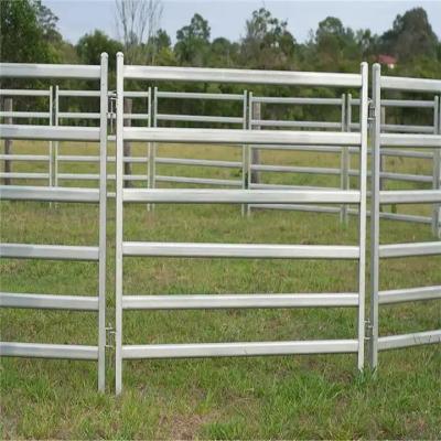 China El corral vendedor caliente de la cerca resistente/del caballo del panel del ganado de los E.E.U.U. 12 pies artesona 12 pies de metal galvanizado resistente portátil en venta