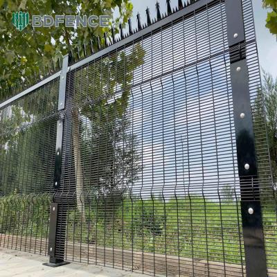 China Customizable High Security Fence Panels Architectural Small Hole Wire Mesh Fence Anti Climb 358 Welded Mesh Fence Or Security for sale