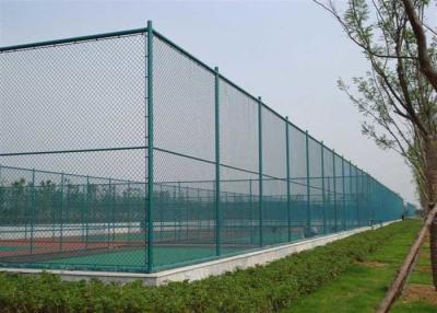 Chine PVC ISO14001 a enduit le fil Mesh Diamond Chain Link Fence à vendre