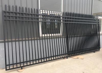 China ISO9001 L2400mm Wrought Iron Tubular Steel Fence for sale