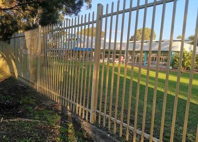 China Decorative PVC Coated Welded Tubular Steel Fence for sale