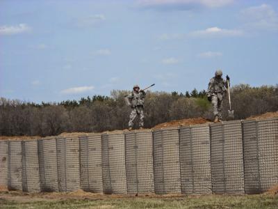 China 1.0m het Bastionmuur Op zwaar werk berekende Hete Ondergedompelde Gegalvaniseerde 5.0mm van Hoogtehesco Te koop