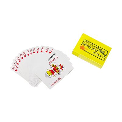 China Entertaiment Playing Cards Factory Supply Quality Printing Standard Size Advertising 54 Cards Poker Paper Playing Cards for sale