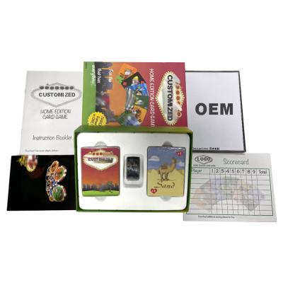 China New Hot Selling Paper Customized OEM Paper Box Suit Board Game Card With Chips for sale