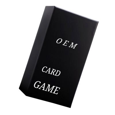 China Family Game Quality Custom 4 C Premium Printing Blank Challenge Or Drink Playing Game Flash Card For Party for sale