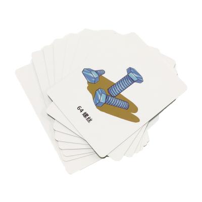 China Paper maker Custom Cards CMYK 0 - 13 child friendly kids flash card educational for family for sale