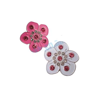 China Beautiful new fashional beautiful decoration golf ball marker for ladies for sale