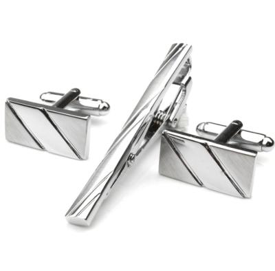 China High Quality Wholesale Color Frosted Double Link Clip Cufflink for sale