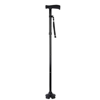 China Lightweight Plastic Crutch Cane Multifunctional Outdoor Walking Craft (With LED Lights) Folding Aid Aluminum Collapsible Wal for sale