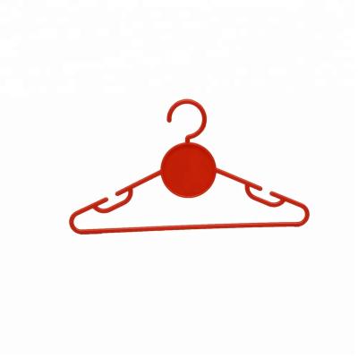 China Eco - Friendly Colorful Baby Plastic Hanger With Cardboard Paper for sale