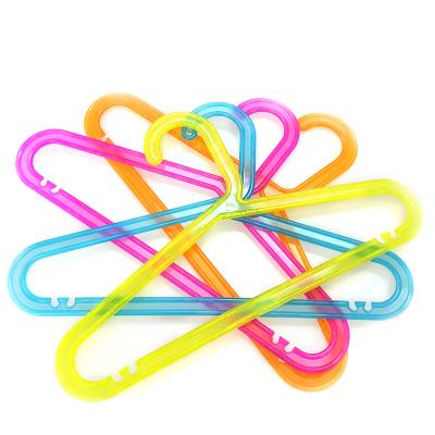 China Eco - Friendly Manufacturer Colorful Kids Clothes Plastic Hanger for sale