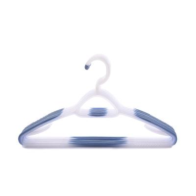 China Anti Slip Heavy Duty White Plastic Shirt Hangers Eco - Friendly 6 Packs Of Plastic Hanger for sale