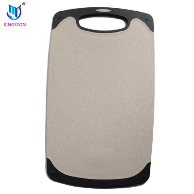 China Hot High Quality Wheat Straw Fiber Cutting Board Eco-Friendly Antibacterial Amazon Chopper In The Kitchen for sale