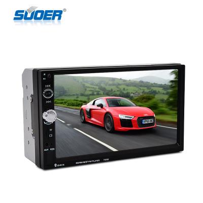 China Universal factory outlet 7inch din car radio DVD MP5 player two player with blueteeth with Android or Iphone 7inch for sale