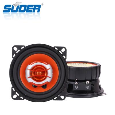 China Suoer SP-400C Black Aluminum Auto Subwoofer Amplified Car Audio Slim Subwoofer for sale