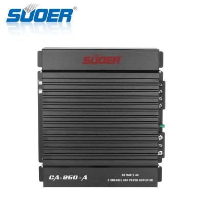 China Amplifier Suoer CA-260-A Low Price Car Amp Turn On Car 2 Channel Class AB Korea 12v Car Music Amplifiers for sale