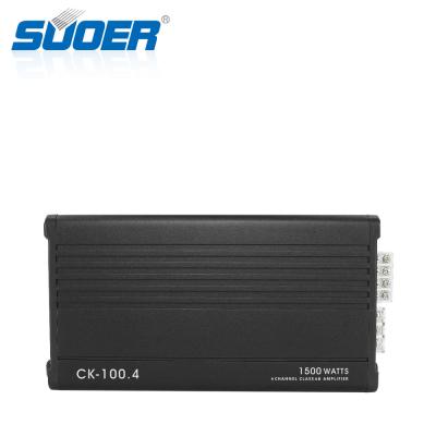 China 30A*2 Suoer CK-100.4 Low Weight 4 Channel Car Power Amplifier Class AB Good Price Amplifier for sale