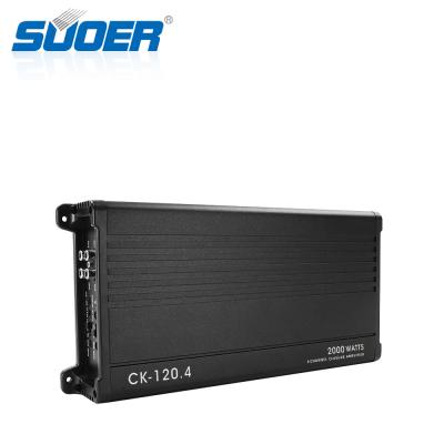 China 35A*2 Suoer CK-120.4 high powe 2.3kg 2000w 4 channel car power amplifier class ab amplifier for sale