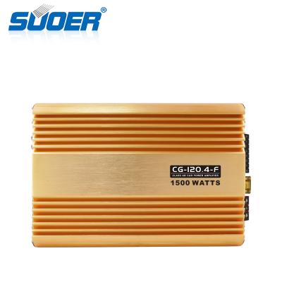 China 100A Suoer Cool New Arrival CG-120.4 1500w 363*240*60mm Full Range Amplifier Design Class AB 4 Channel Car Amplifier for sale