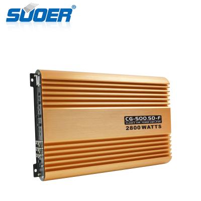 China 100A Suoer CG-500.5D-F 5 Channel Full Range 2800w Class D Car Amplifier for sale