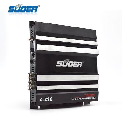 China Suoer 12V Car Amplifier 2 Channel Car Audio Amplifier Sound Equalizer Car Audio System Amplifier Digital Car Audio Amplifier 1000W for sale