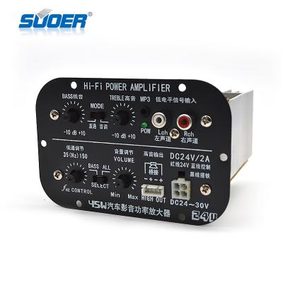 China GFB-2 12V/24V vehicle car power amplifier board for subwoofer car audio amplifier with remote control BT USB tcard for sale