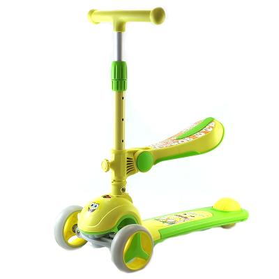 China Foldable Child Load Light 50mm Wheels Kids Children Kick Scooter CE Certificate 50KG High Quality Made Pink Max Yellow Green Orange for sale