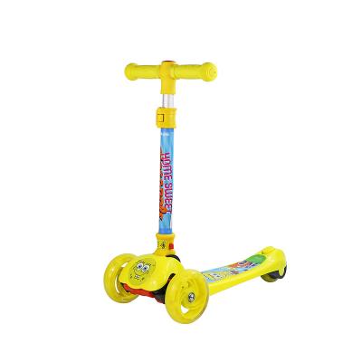 China Hot Selling PU Non-slip Luminous Wheel Folding Custom Kids Scooter for sale