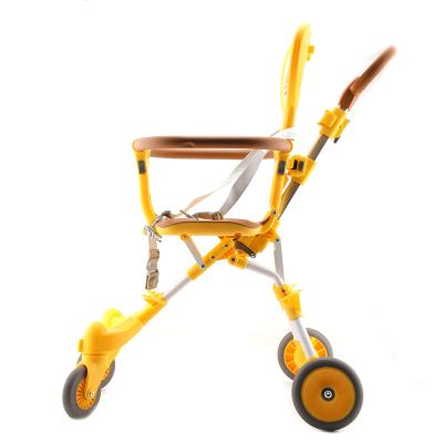 China Factory Price Foldable Multi Function Infant Trolley Adjustable Hot Selling Portable Children Walker Push Scooter Blue for sale