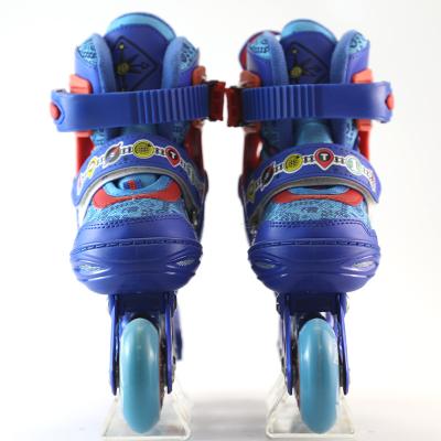 China Factory Customized PVC Cartoon Brand Roller Skate Shoes For Kids Online Skates OEM WholesaleMesh Brake Adjustable Height for sale