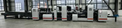 China Gluermaschine für gewölbte Kartonschachteln Vollautomatische Fallklebmaschine 45 kW JH-2800F-P zu verkaufen