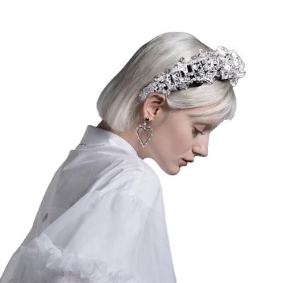 China Full Bling Crystal Headband Women's Korean Crystal Accessory Luxury Bling Crystal Headbands For Women for sale