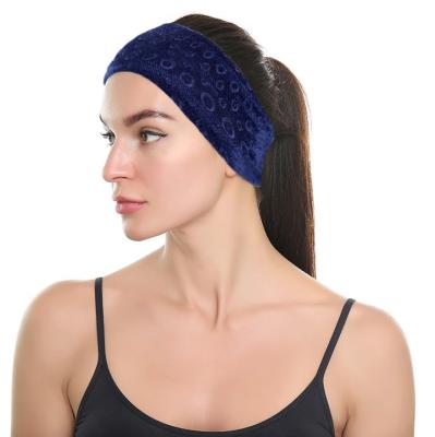 China Pleuche Leisure Wide Headband Hairbands Round Headband Smart Casual Wide Hair Accessory for sale