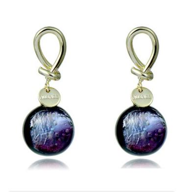 China Crystal Geode Earrings Jewelry S925 Silver Crystal Lucky Brass Needle Amethyst Pending Earrings For Women for sale