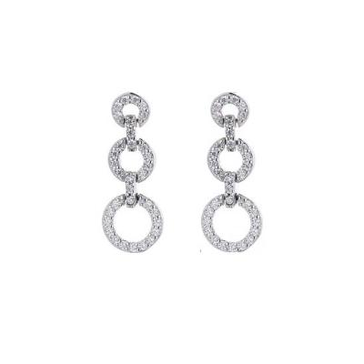 China Customizes new design jewelry earring 2022 925 sterling silver earrings customizes long geometric dangle earrings for women for sale