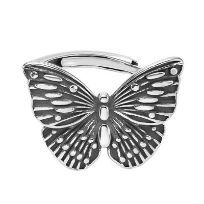 China 925 Silver Butterfly Ring For Women from Ring Women Wholesale Jewelry Gothic 925 Sterling Silver Butterfly Rings Silver 925 from Butterfly for sale