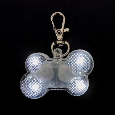 China Hot Selling OEM Service Dog Tags LED Pet Collar Tag Pendant Collars 4lamps Viable Reflective Dog Collar Pendant for sale