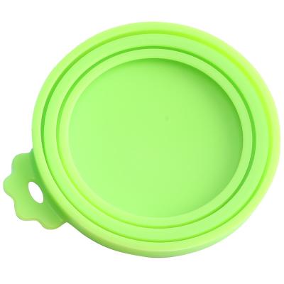 China Anti Leaking Safety Supplies Silicone Can Lids For Pet Food Universal For All Dog Food Can Lids High Quality Stretch Food Lids for sale