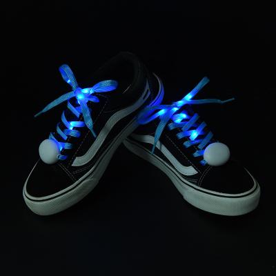 China Factory Direct Fancy Light Instant Luminous Rechargeable Light Deal Rechargeable Shoe Strings Fluorescence Shoe Strings Shoe Party Fabric Cotton Laces for sale