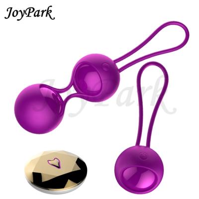 China Kegel exercise mode. Fox M3 Ben Wa Ball Kegel Exercises Mute Remote Massage Vaginal Balls Vibrator Set by JoyPark for Woman Tightening for sale