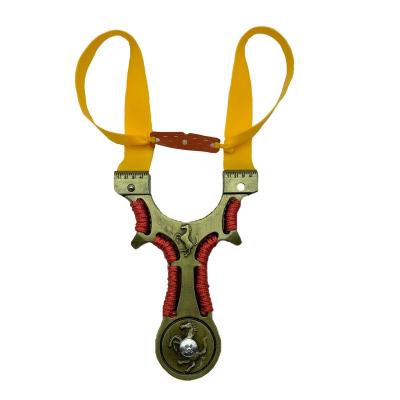 China High Precision Slingshot Powerful Metal Stainless Steel Shooting Outdoor Hunting Slingshot for sale