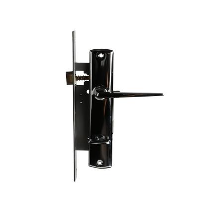 China Aluminum Alloy & Security Customized Iron Aluminum Alloy Iron Door Lock Steel Handle Set for sale