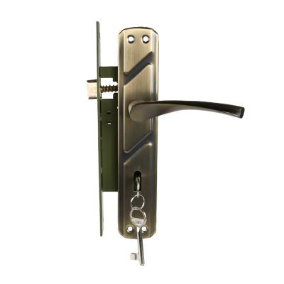 China Aluminum Alloy & iron factory production of high quality aluminum alloy lock sets aluminum iron door lock handle for sale