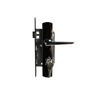 China Aluminum Alloy & iron& Customized high quality and security zinc alloy door lock handle set zinc alloy steel and aluminum door lock iron for sale