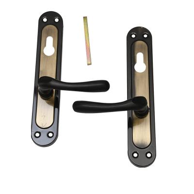 China High Quality Custom Household Security Door Handle Panel Door Iron Plastic Lock for sale