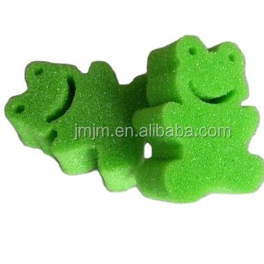 China EXFOLIATE Animal Shaped Frog Mesh Natural Flower Bath Shower Ball Sponge Body Eco-Friendly Bath Sponge for sale