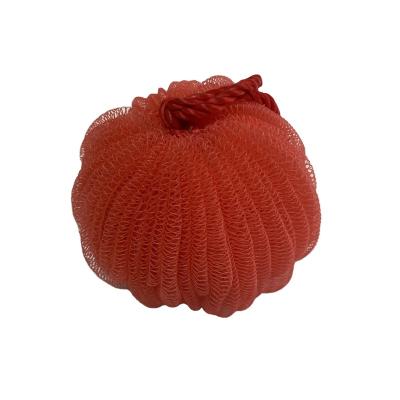 China EXFOLIATE Pumpkin Shape Shower Loofah Wholesale Eco - Friendly Colorful Breath Mesh Bath Sponge for sale