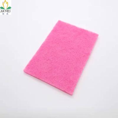 China Household Pink Kitchen Non-scratch Stocked Cleaning Scouring Pads Dish Wash Cleaning Sponge for sale