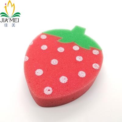 China Sustainable Cleaner Wash Dish Bowl Tools Soft Sponge Cute Fruit Shape Sponge For Kitchen Heavy Duty for sale